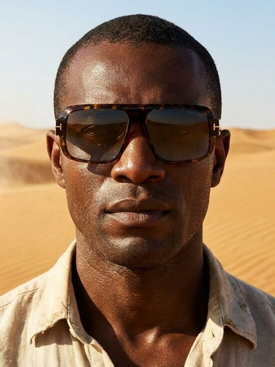 Tom Ford TURNER Men Sunglasses Havana Brown Gradient Pilot  display picture 1
